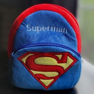 Kids Superman Backpack Blue and Red